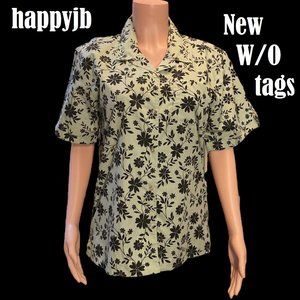 NWOT Vintage Bobbie Brooks Top Blouse Size L